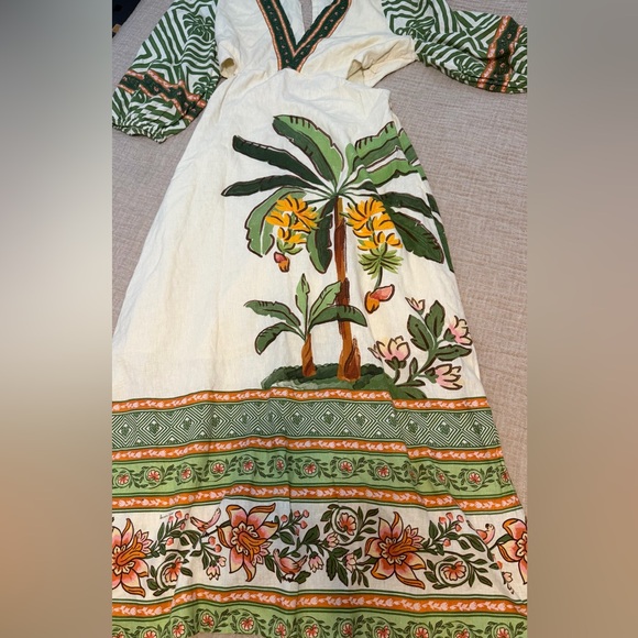 Farm Rio x Anthropologie Palm Midi Dress - Picture 4 of 8